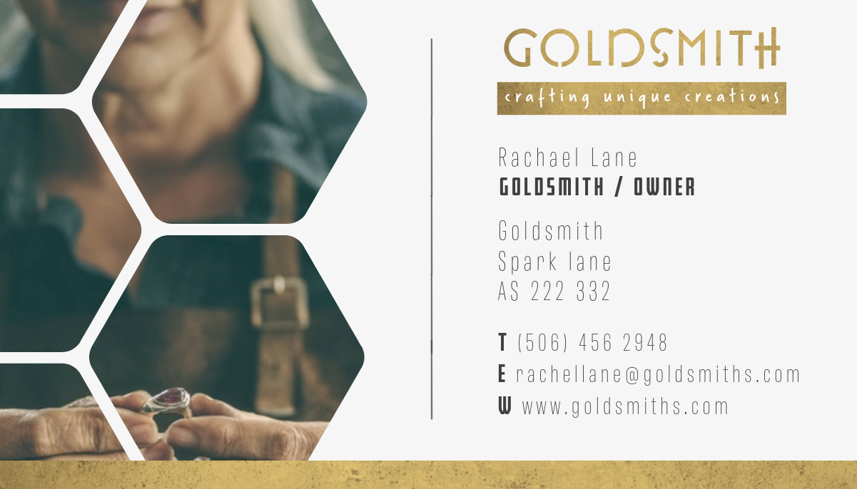 Goldsmith Business Card Design